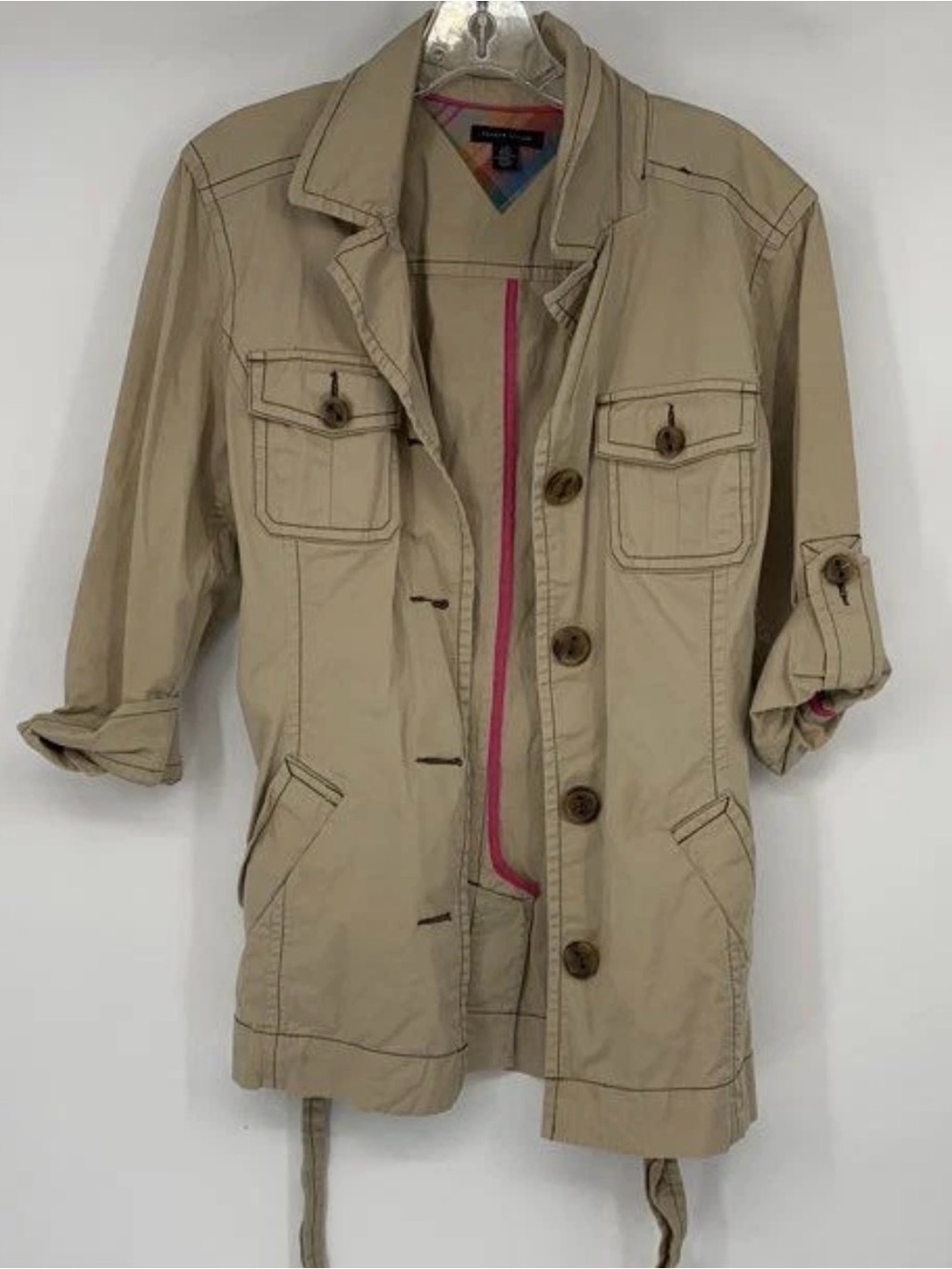 Tommy Hilfiger Tan Utility Safari Jacket